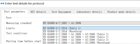 EMC电磁兼容谐波测试限值标准